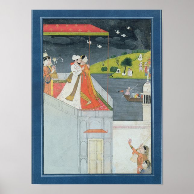 Lovers on a Terrace, c.1780-1800 Poster (Front)