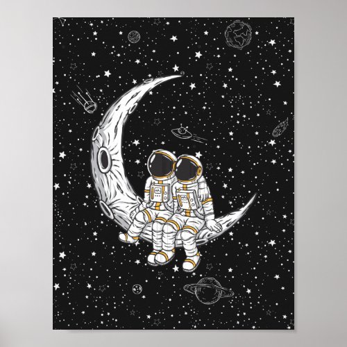 Lovers on the Moon Poster