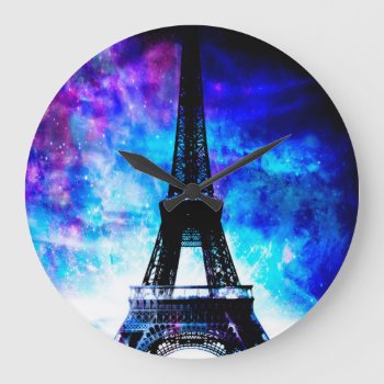 Lovers Parisian Creation Dreams Large Clock by Eyeofillumination at Zazzle