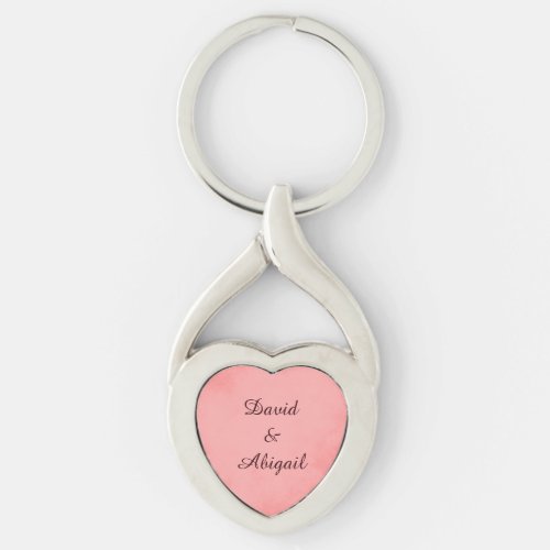 Lovers Pink Parchment Keychain