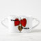 Lovers red heart with gold lock