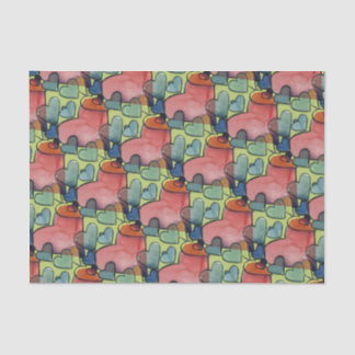 Lovers retro hearts valentine's day valentine      tissue paper