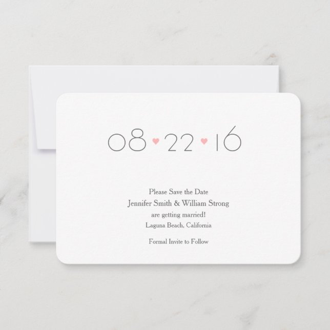 (Lover's} Save the Date Announcement (Front)