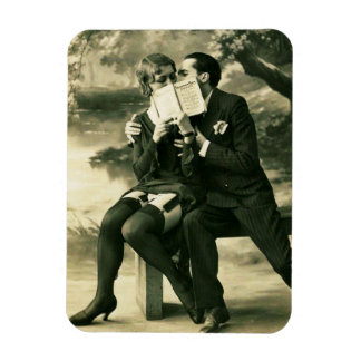 Lovers Secrets Sexy Vintage Pin-Up Couple Love Magnet