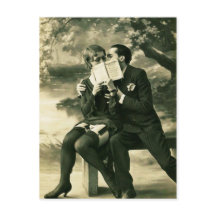 Lovers Secrets Sexy Vintage Pin-Up Couple Love