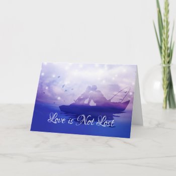 Lovers Silhouette Kissing In Boat Forgive Me Card by PhotographyTKDesigns at Zazzle