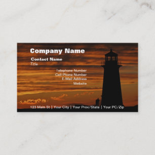 Lover's Silhouette, Peggy's Cove, Nova Scotia Business Card