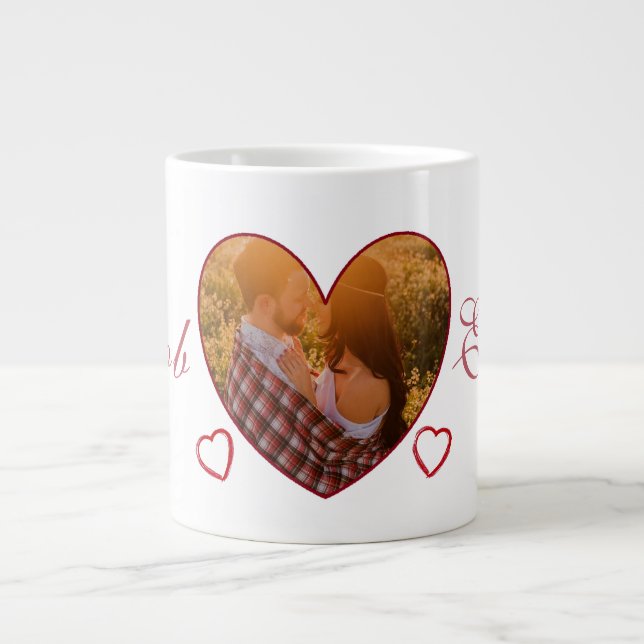 lovers special personalized gift design for lovers giant coffee mug (Front)