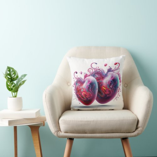 Lovers Throw Pillow