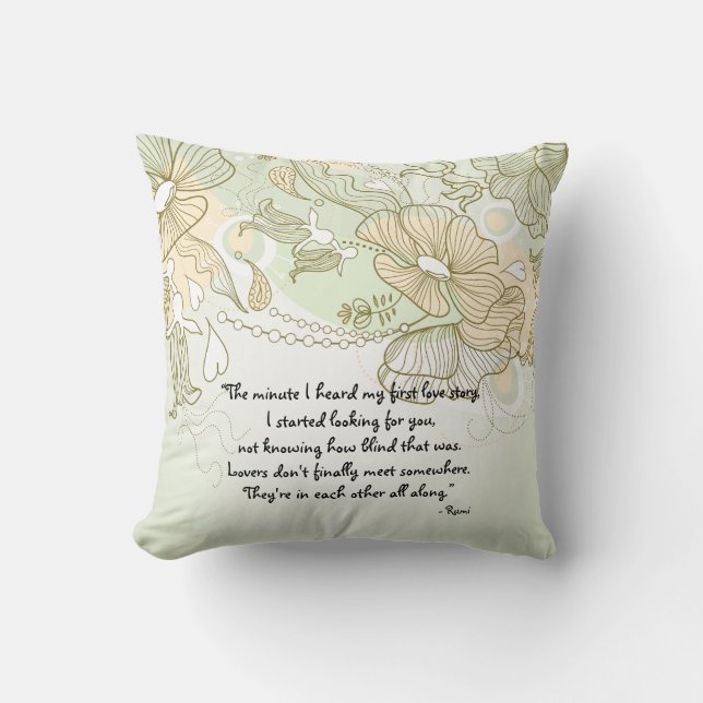 Lovers Throw Pillow (Front)