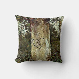 Lovers' Tree Throw Pillow