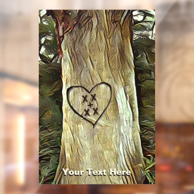 Lovers' Tree Window Cling (Sheet 2)
