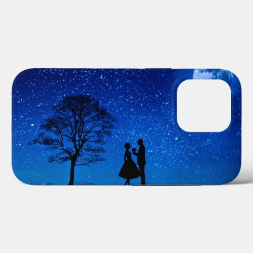Lovers under a full moon     iPhone 13 pro case