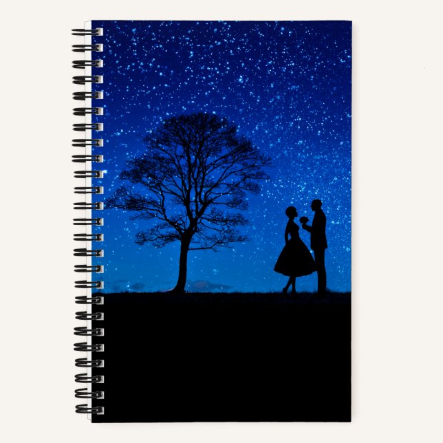 Lovers under a full moon     notebook (Front)