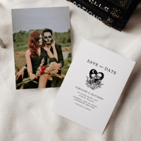 Lovers Until Death Skeletons & Roses Wedding