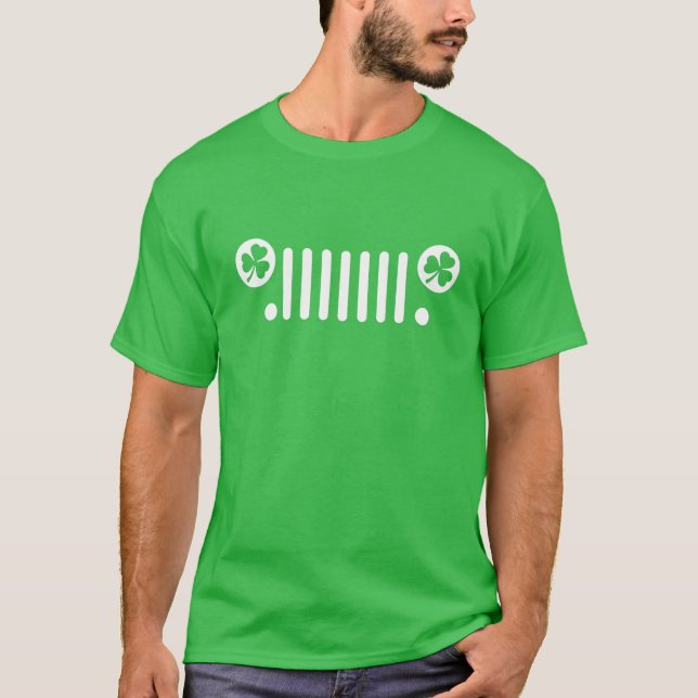 Loves 4X4 Off-Road 7-Slot Grille Shamrocks St.Patr T-Shirt (Front)