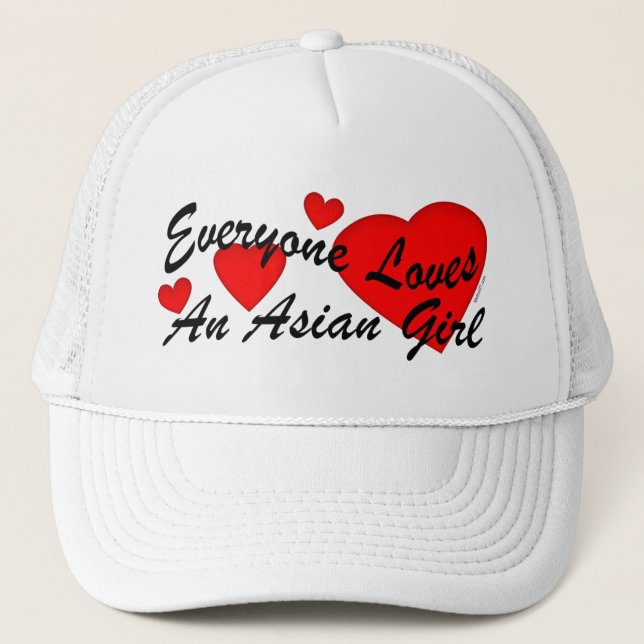 Loves Asian Girl Hat (Front)