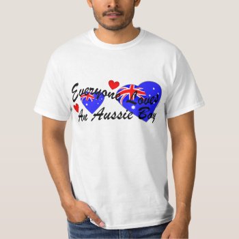 Loves Aussie Boy I T-shirt by Method77 at Zazzle