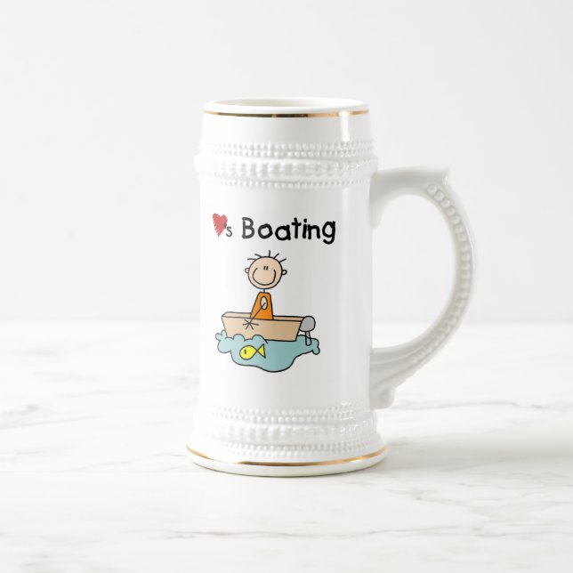 Loves Boating Beer Stein (Right)