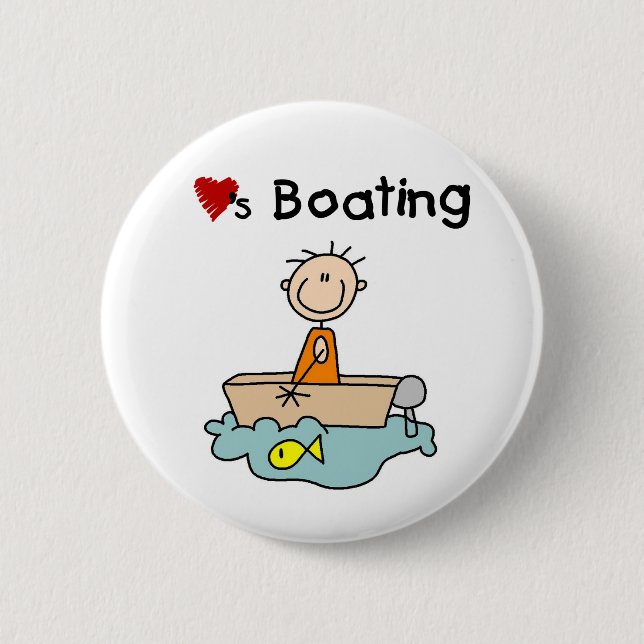 Loves Boating Button (Front)