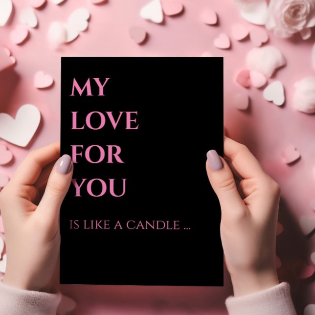 Love's Candlelight Wisdom Valentine's Day Card (Creator Uploaded)