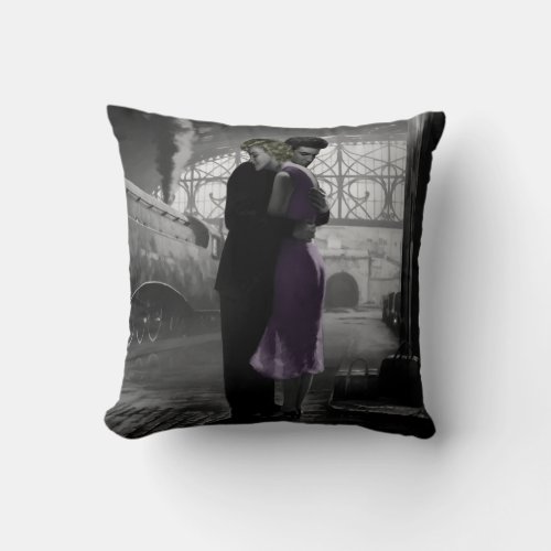 Loves Departure Throw Pillow