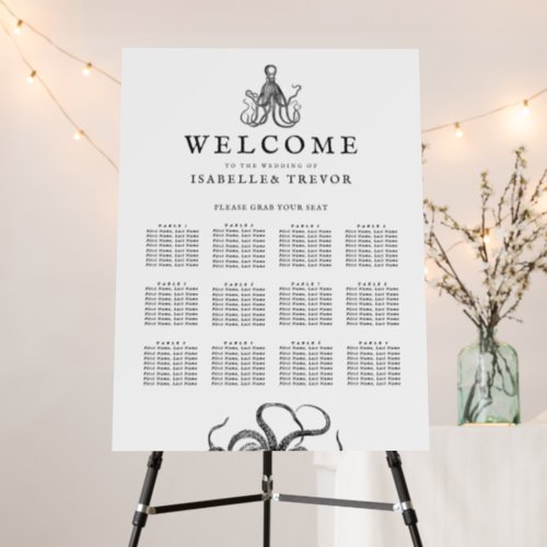 Loves Embrace  12 Table Seating Chart  Foam Board