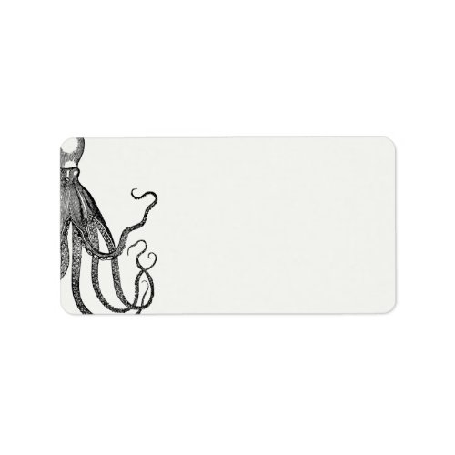 Loves Embrace  Octopus Themed Blank Address Label