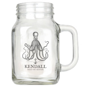 Love's Embrace Wedding Party Favor Mason Jar