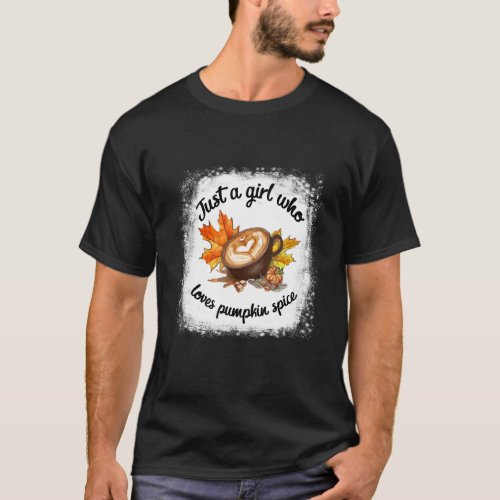 Loves Fall Coffee Pumpkin Spice Latte Autumn Women T_Shirt