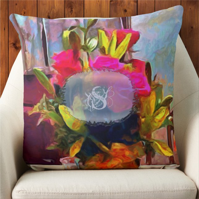 Love's Flowers PM0001 Throw Pillow (Creator Uploaded)