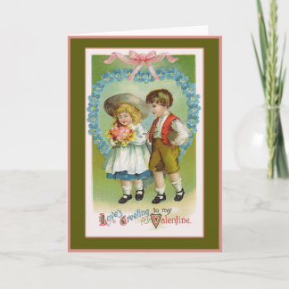Love's Greeting Old Fashioned Valentine Holiday Card