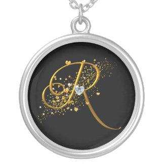 Love's Magic R Initial Silver Plated Necklace