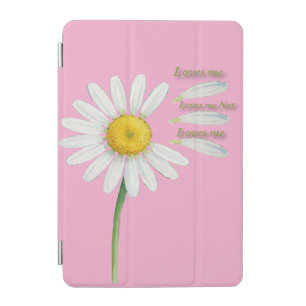 Loves Me, Loves Me Not Daisy – Romantic Watercolor iPad Mini Cover