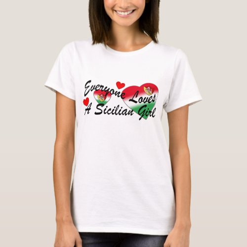 Loves Sicilian Girl T_Shirt