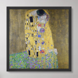 Love's Tapestry: A Kiss in Gold by Klimt  Framed Art