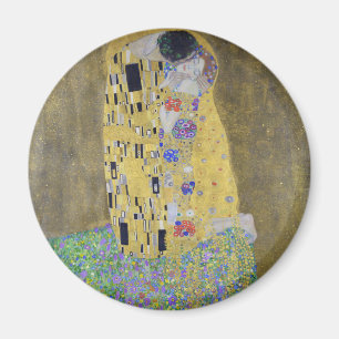 Love's Tapestry: A Kiss in Gold by Klimt Magnet
