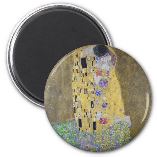 Loves Tapestry A Kiss in Gold by Klimt Magnet