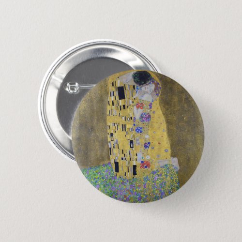 Loves Tapestry A Kiss in Gold by Klimt Pin