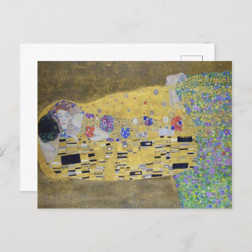 Loves Tapestry A Kiss in Gold by Klimt Postcard