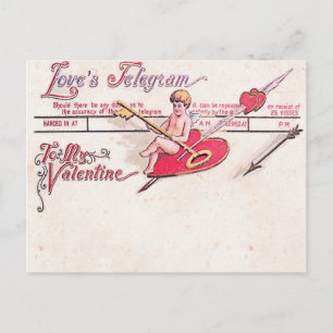 Love's Telegram Postcard