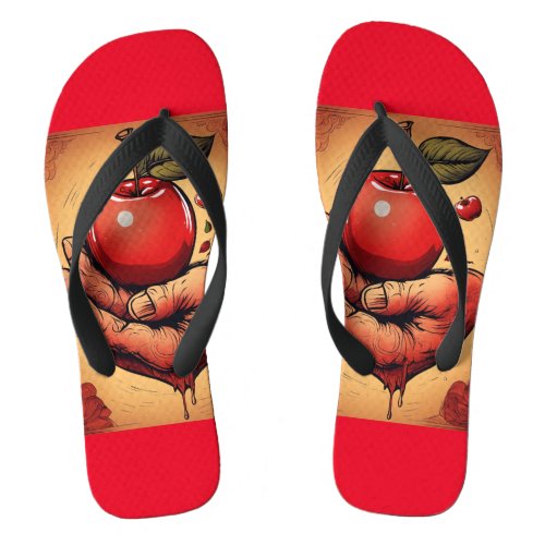 Loves Tender Step Tattoo_Style Red Apple Slipper