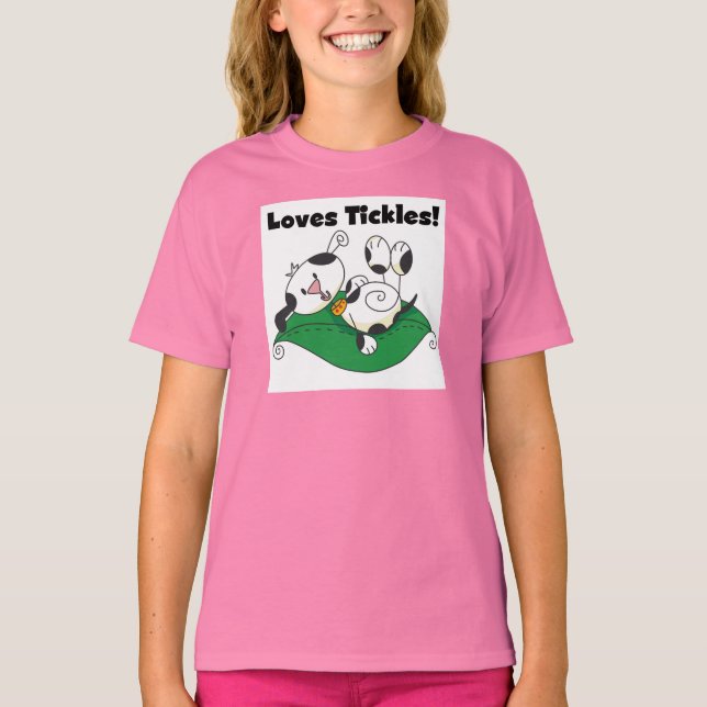 Loves Tickles T-shirts and Gifts (Front)