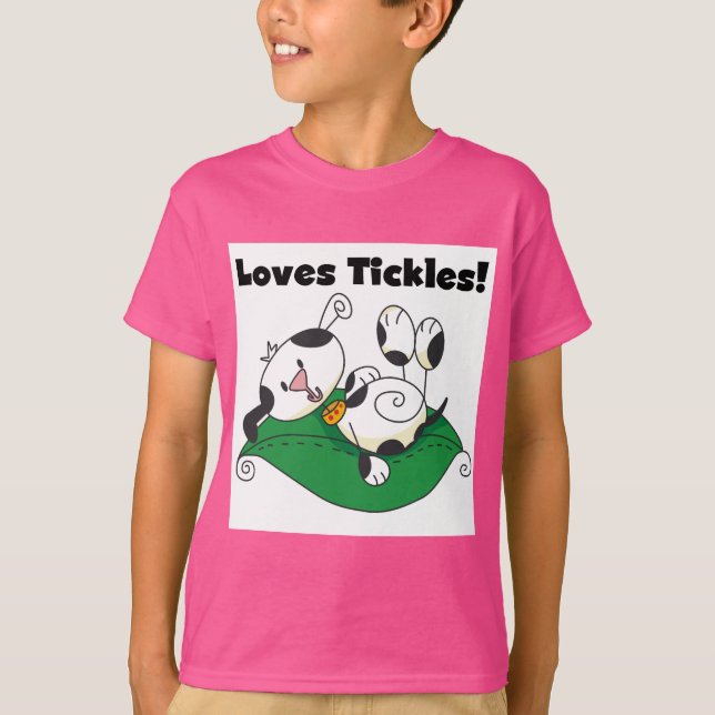 Loves Tickles T-shirts and Gifts (Front)