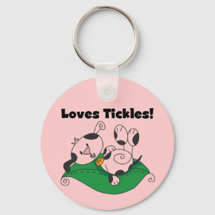Loves Tickles T-shirts and Gifts Keychain