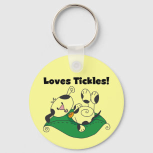 Loves Tickles T-shirts and Gifts Keychain