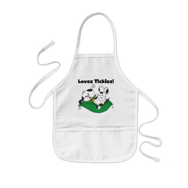 Loves Tickles T-shirts and Gifts Kids' Apron (Front)