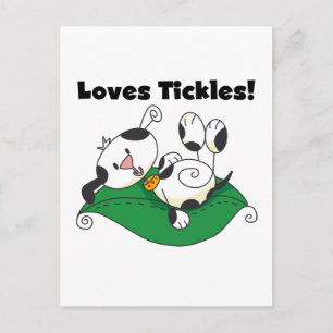 Loves Tickles T-shirts and Gifts Postcard