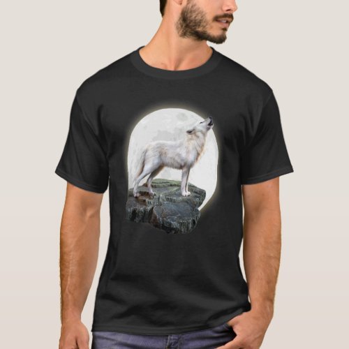 Loves Wolves wolf Face 1 T-Shirt