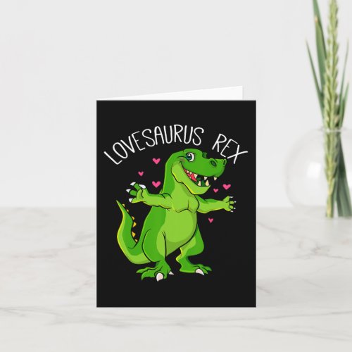 Lovesaurus T Rex Valentines Day Dinosaur Boys Vale Card